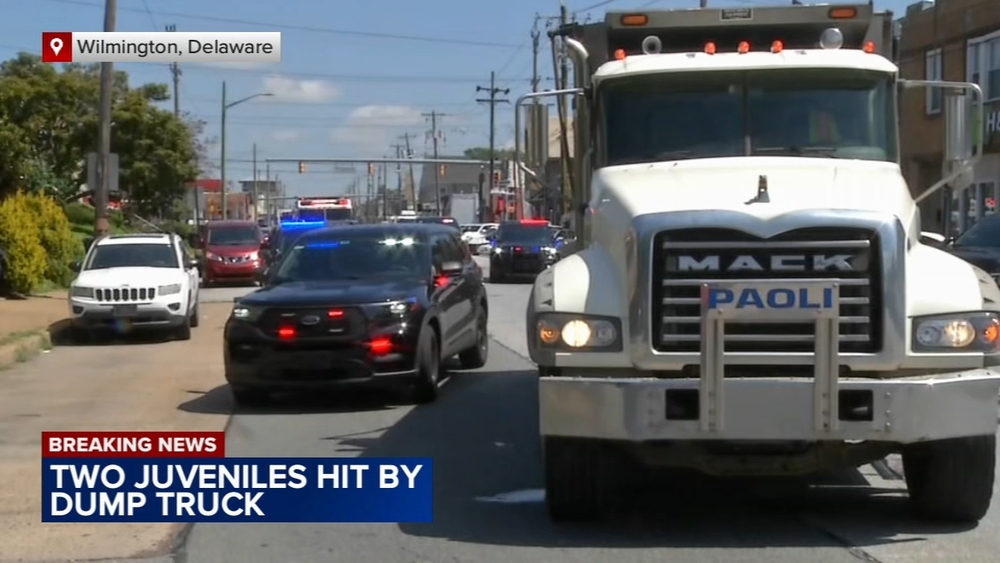 2 juveniles injured after being hit by dump truck in Wilmington