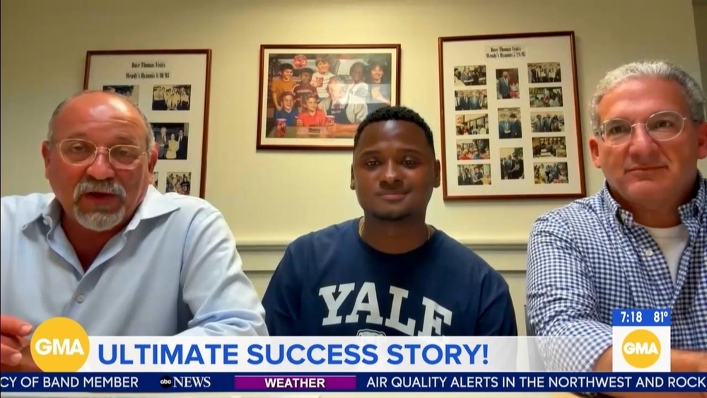 Wendy's worker heading to Yale after managers help him pay for school