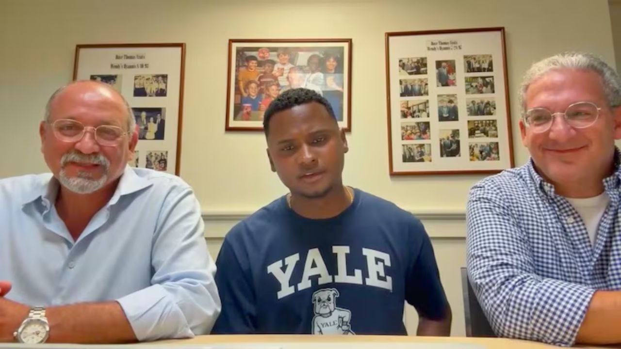 Thalles De Souza worked at a Wendy's restaurant while in school and is now headed to Yale University, where he plans on majoring in political science.