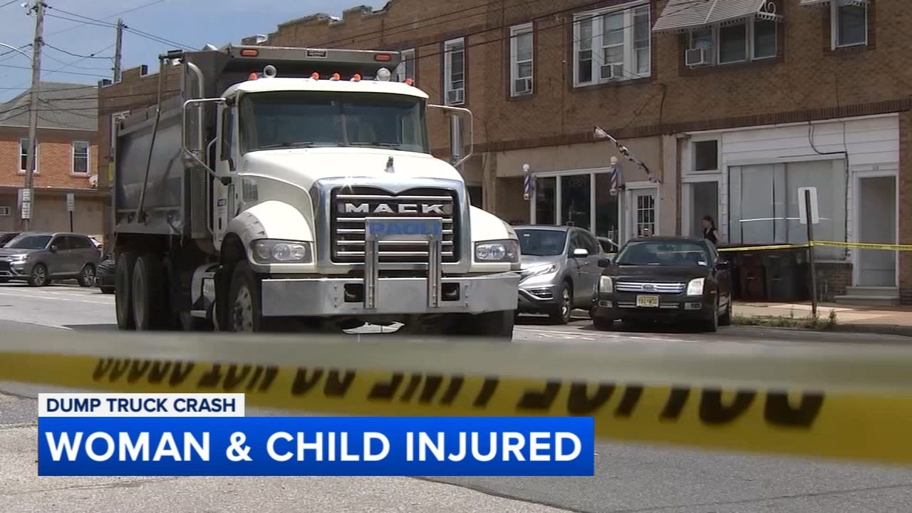 Woman, 4-year-old boy injured after being hit by dump truck in Wilmington, Delaware