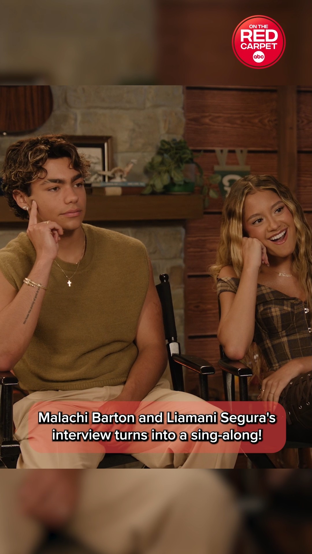 Malachi Barton and Liamani Segura play a game of Song Association