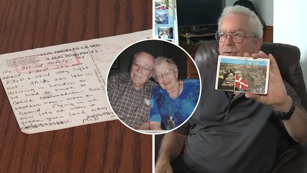 SoCal man receives postcard mailed by his late parents 26 years later