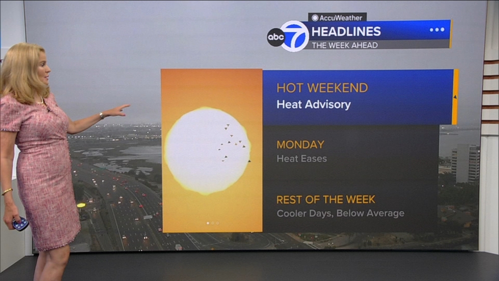 AccuWeather Forecast: Highs at 90s to 100s inland with Heat Advisory