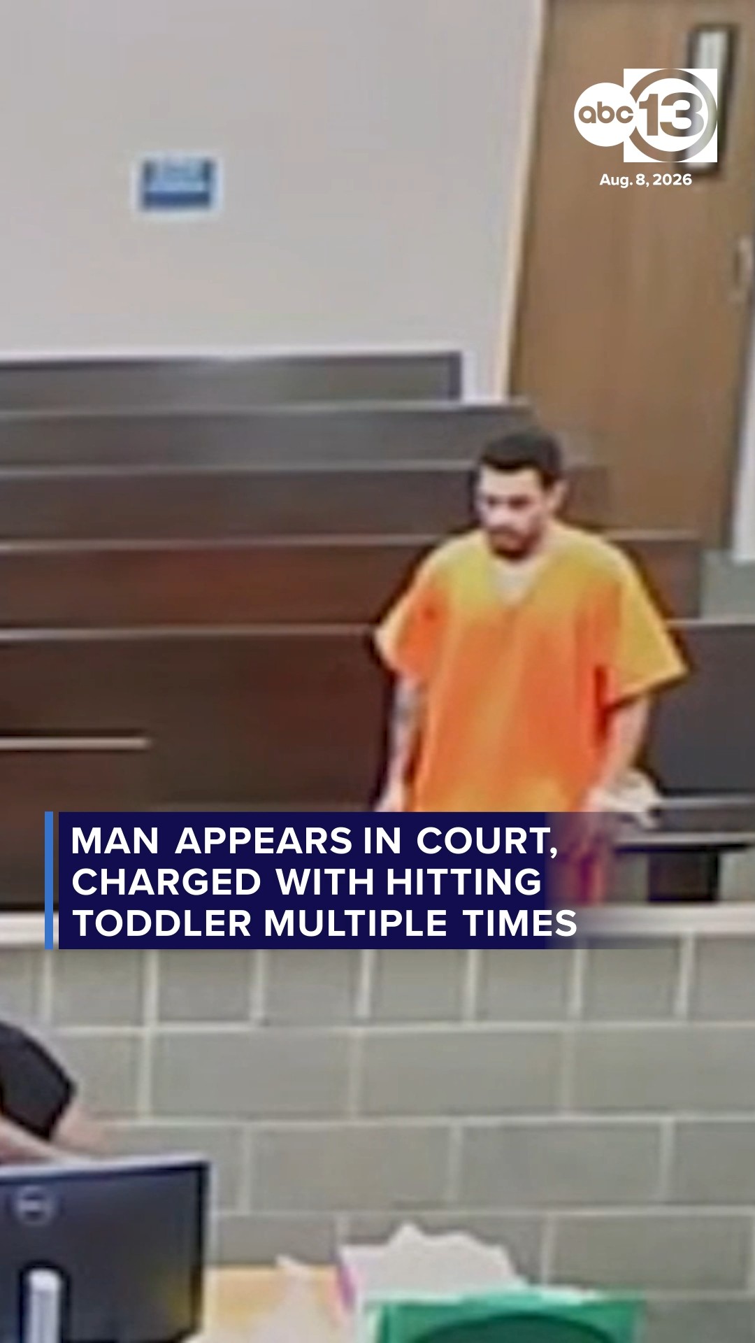 Man appears in court, charged with hitting toddler multiple times
