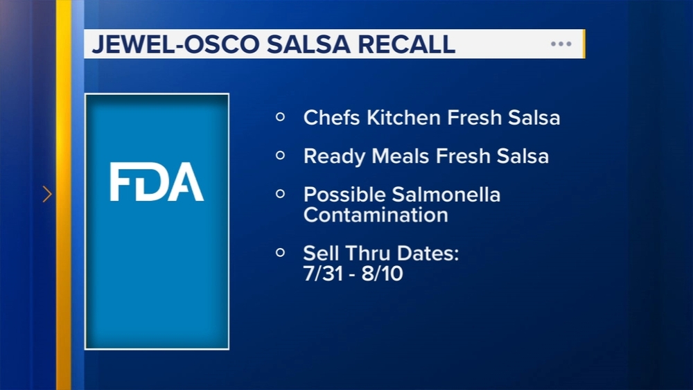 Jewel-Osco recalls products over possible salmonella contamination