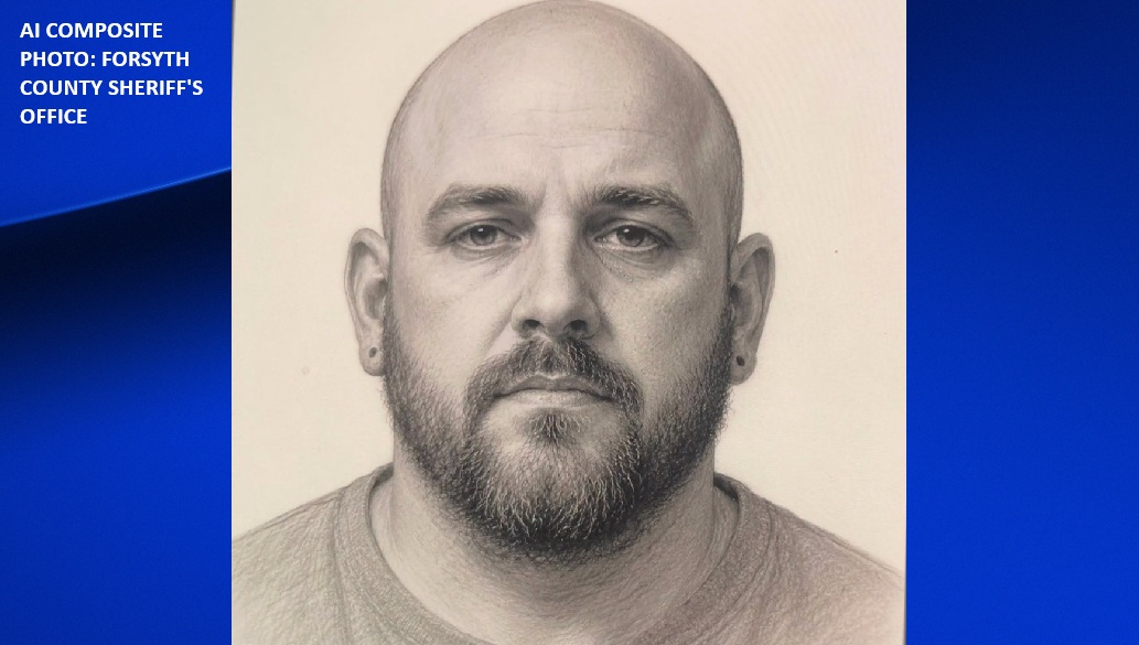 AI generated photo the Forsyth County Sheriff's Office released after woman said she was attacked in a park. She has since been charged with making false report.
