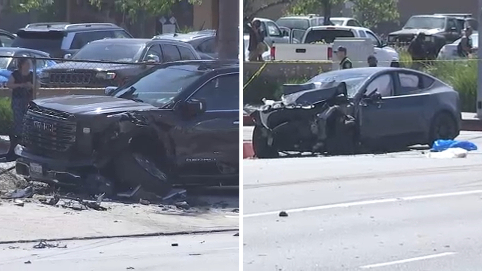 2 killed, 2 hurt in violent multi-car crash in Inglewood intersection 2 killed, 2 hurt in violent multi-car crash in Inglewood intersection