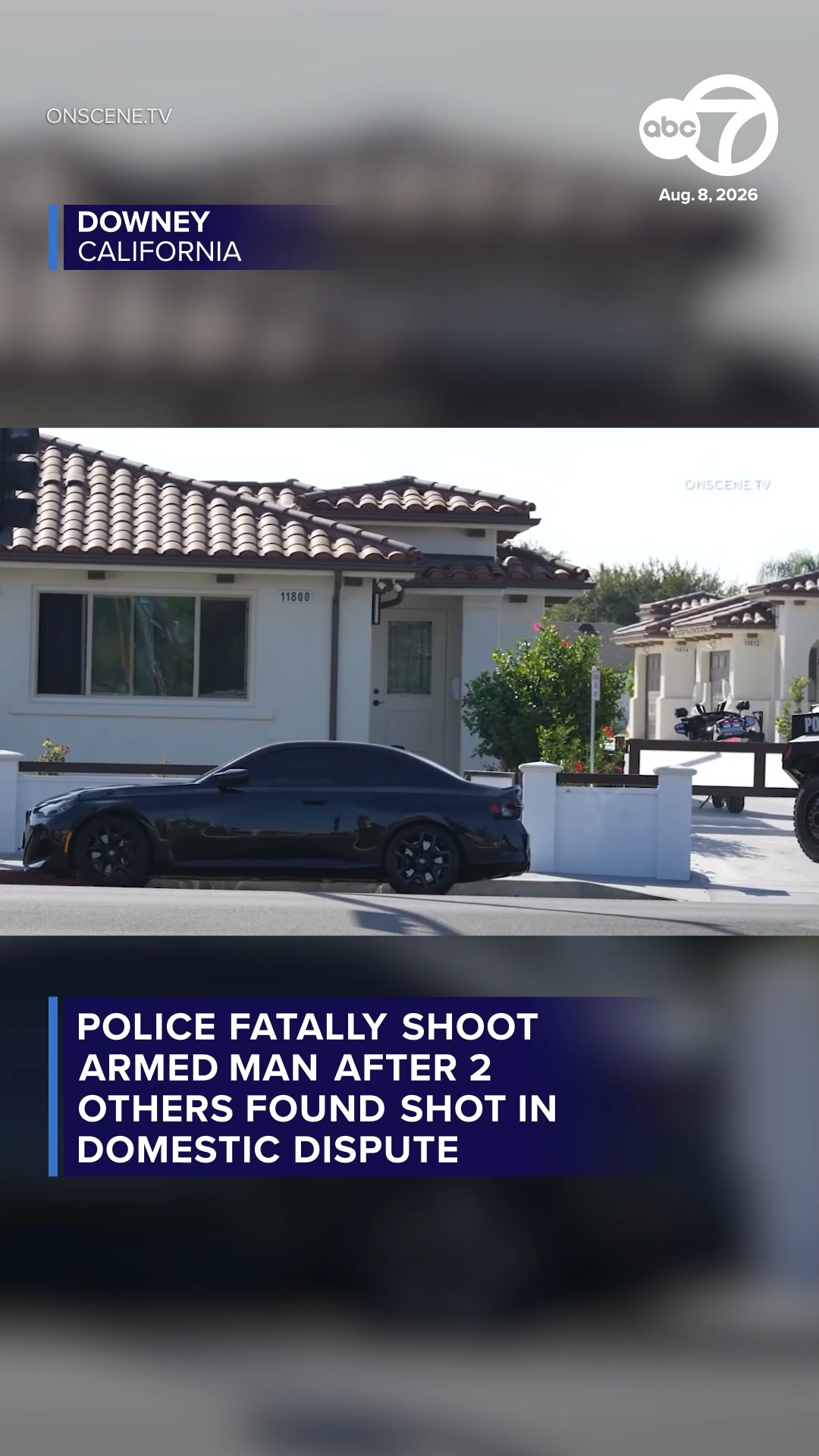 Officers fatally shoot man after 2 others found shot in Downey home