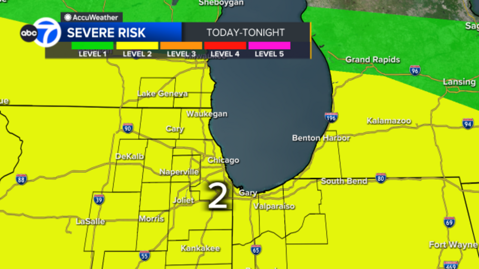 Chicago weather: Strong to severe storms possible across area Sunday