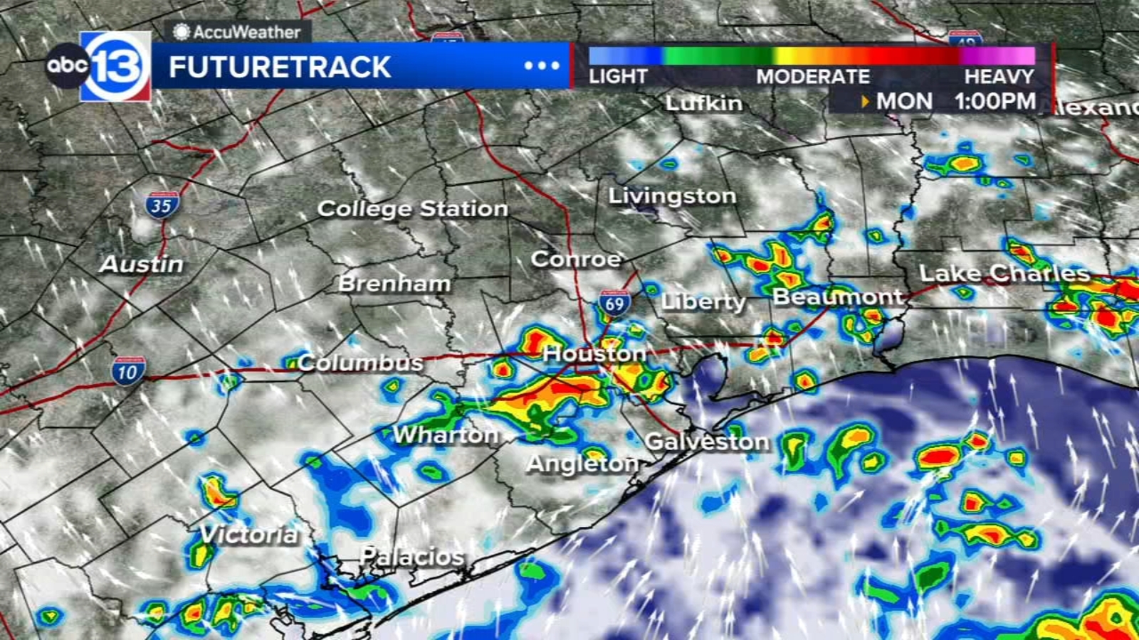 Scattered storms today, even more coming tomorrow