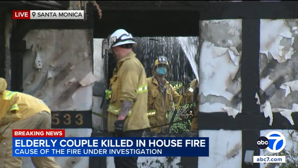 Elderly couple found dead after house fire in Santa Monica