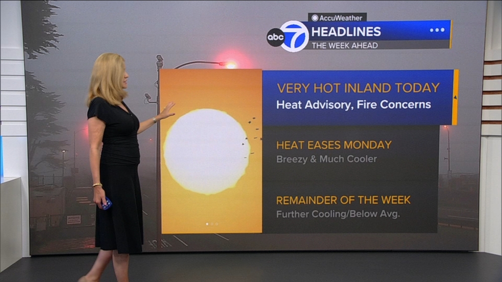 AccuWeather Forecast: Hottest inland