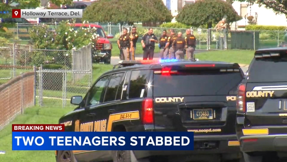 Two teenage boys stabbed in New Castle County at Hillview Avenue and Lambson Lane