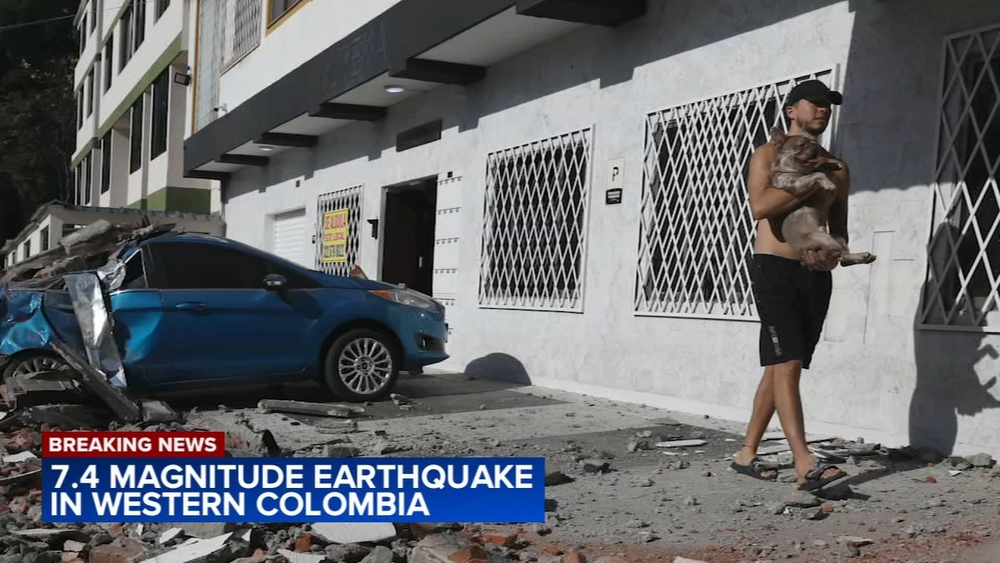 Powerful earthquake shakes Colombia and Ecuador prompting people to evacuate homes and buildings
