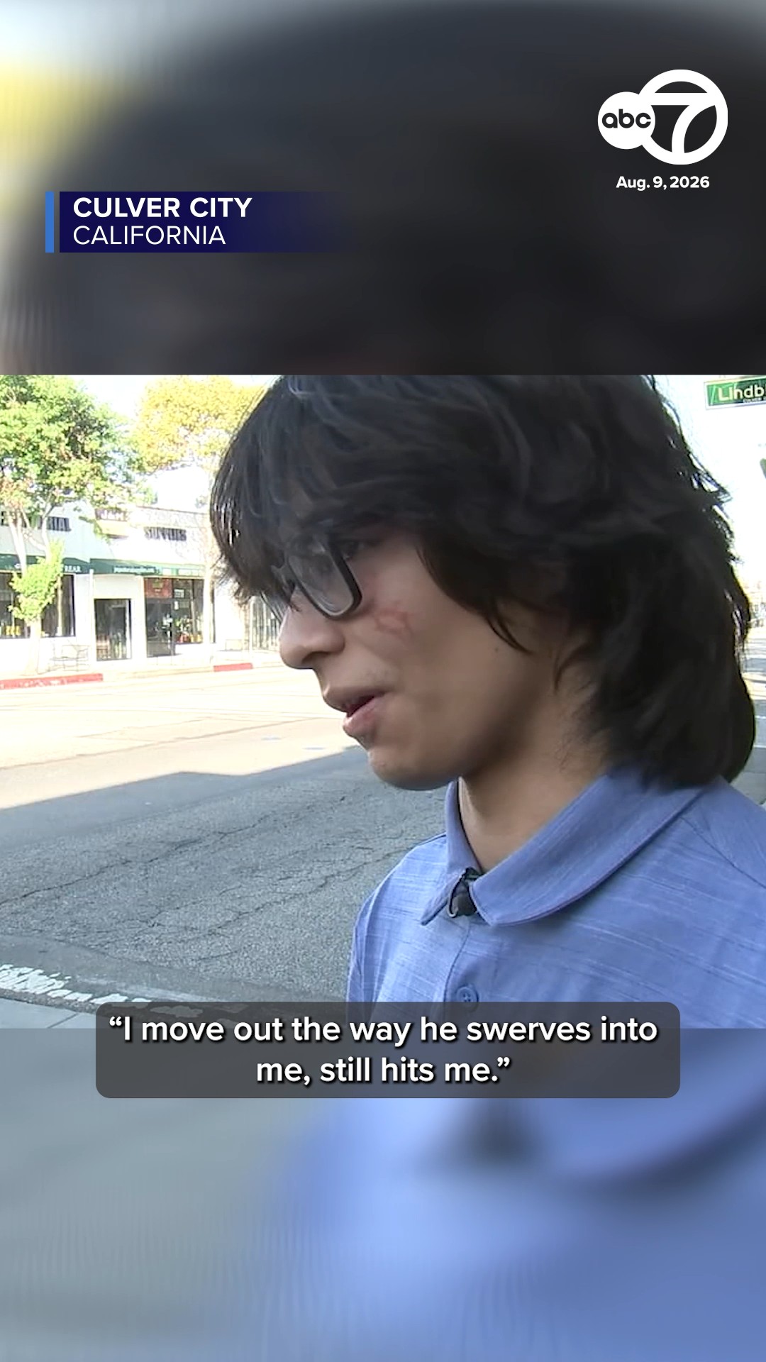 Culver City pedestrian describes being hit by driver fleeing police
