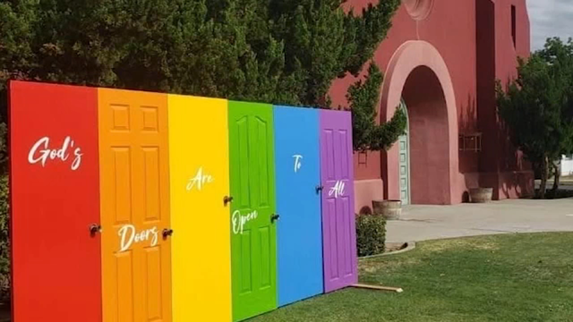 Big Red Church reports potential vandalism for outdoor art display