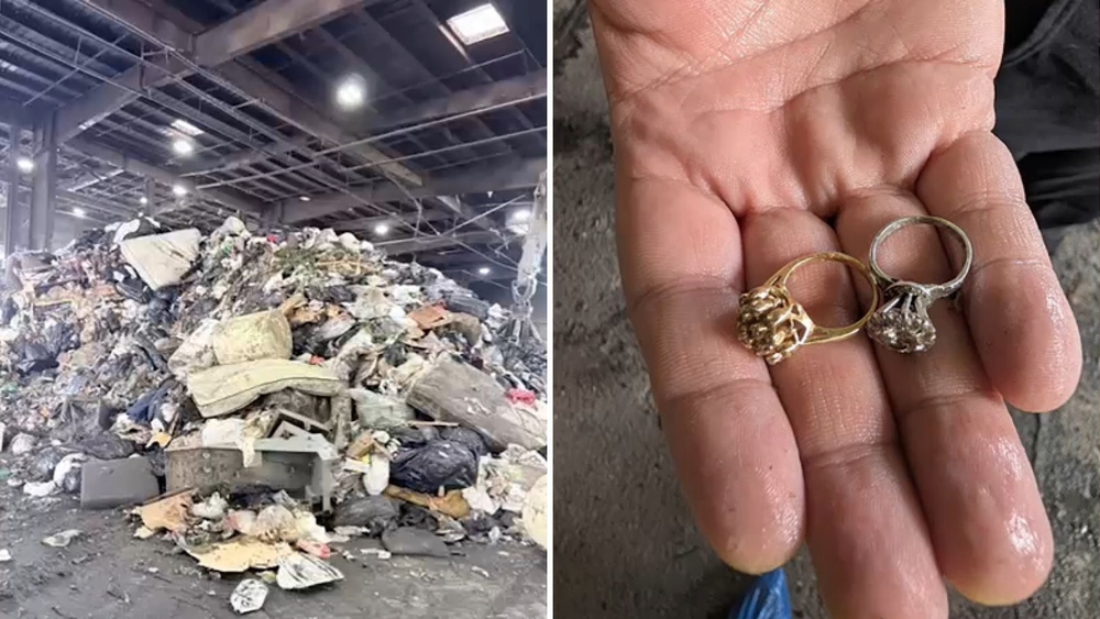 Sanitation workers track down lost heirloom rings