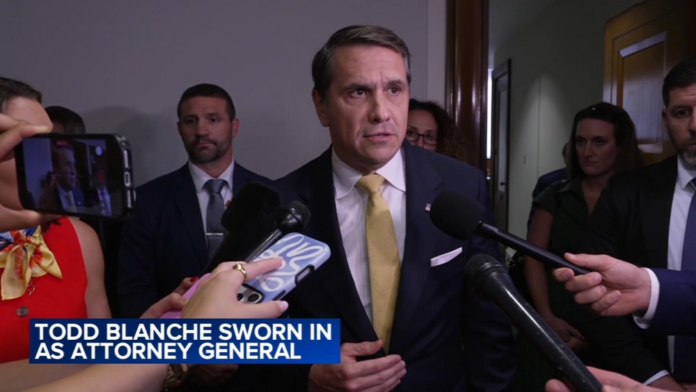 Todd Blanche is sworn in as attorney general after bruising confirmation fight