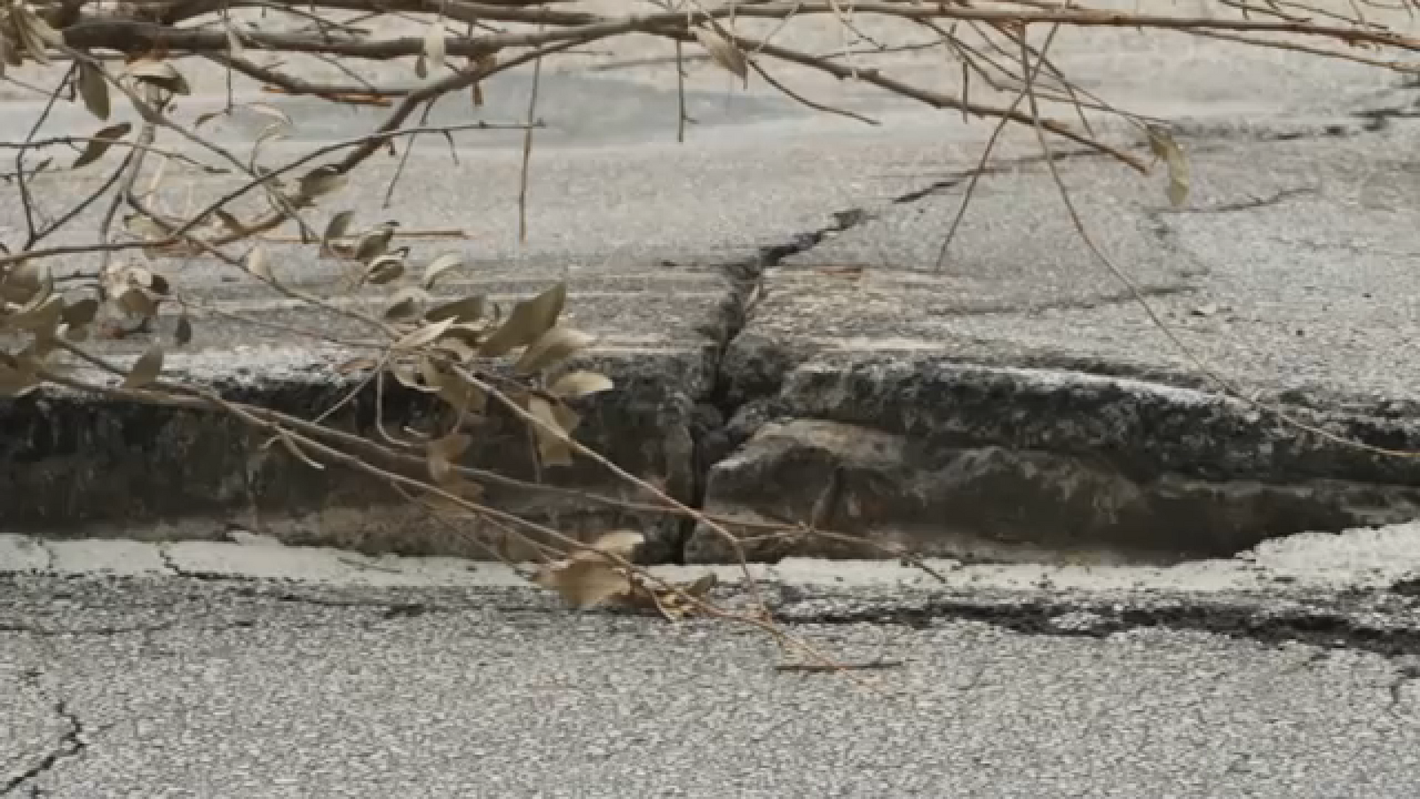 'That's not safe': Road buckles on Chimney Rock, sparks concerns from nearby businesses