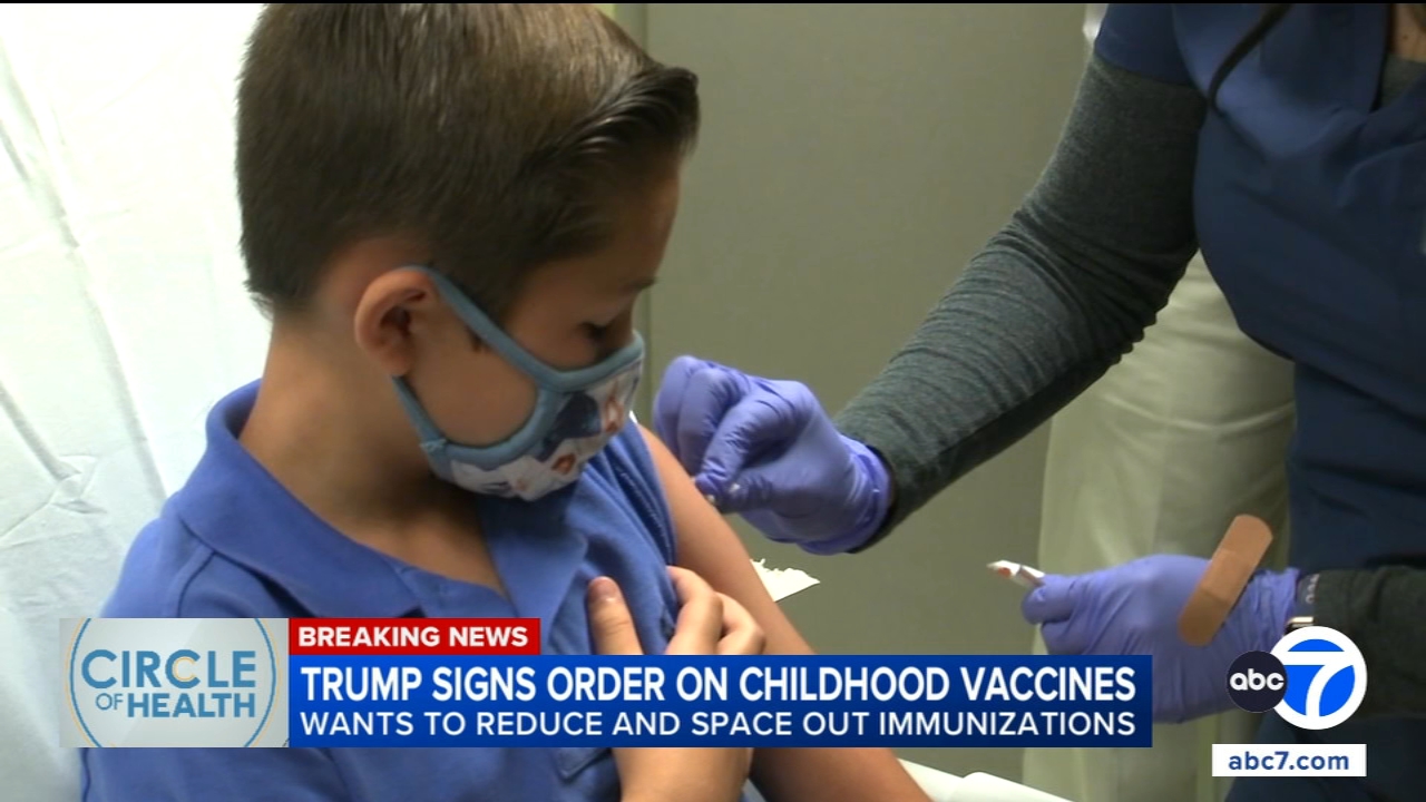 Trump order changes childhood vaccine schedule