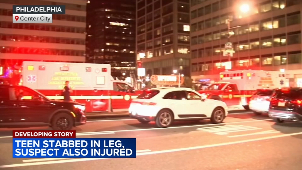 Teen injured after being stabbed in Center City