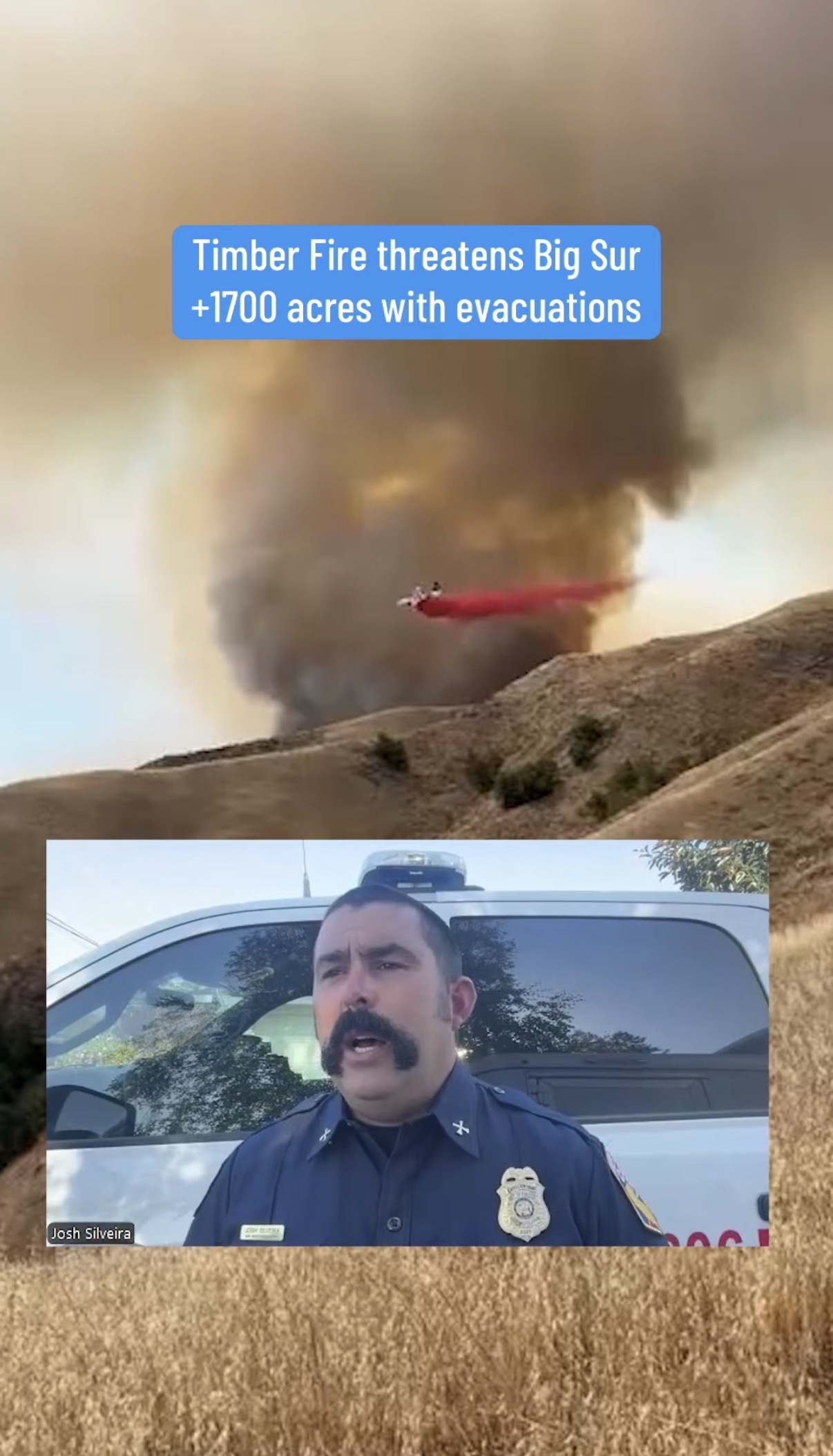 Evacuations underway in Big Sur as Timber fire grows