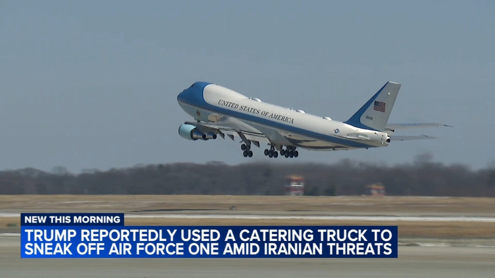 Trump reportedly used catering truck to sneak off Air Force One amid Iranian threats