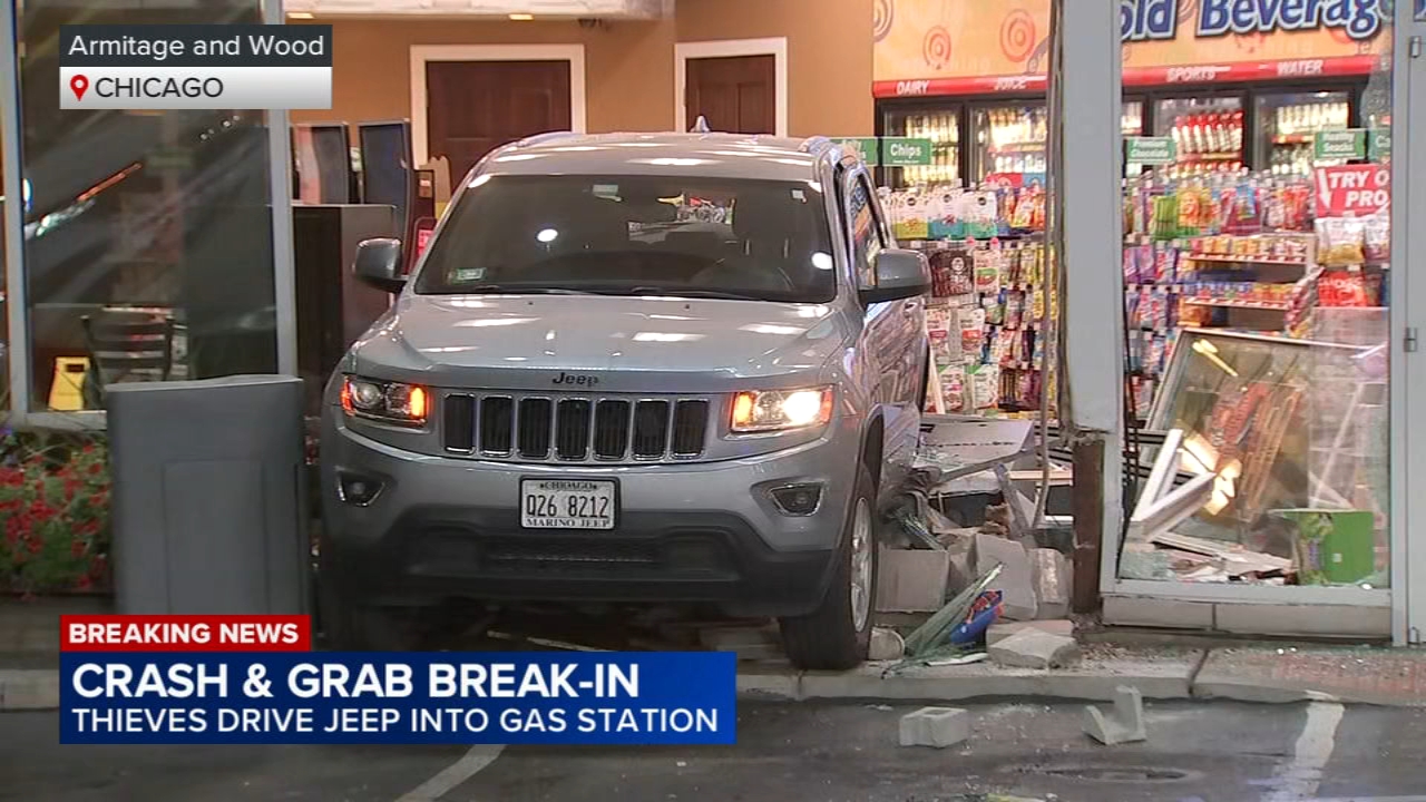 Crash-and-grab burglary at Bucktown gas station, police say