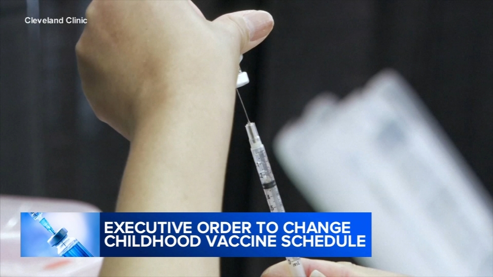 Trump order changes childhood vaccine schedule