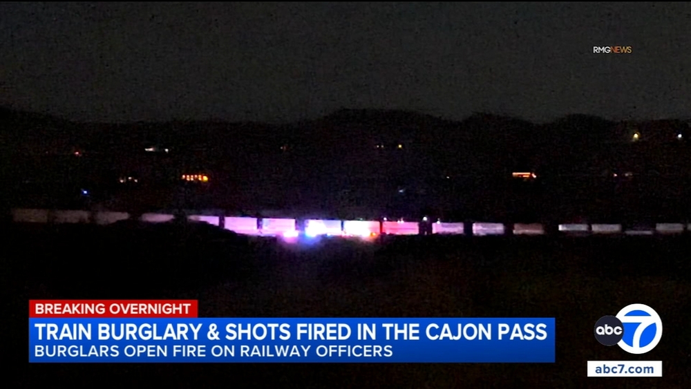 Shots fired during train burglary in the Cajon Pass