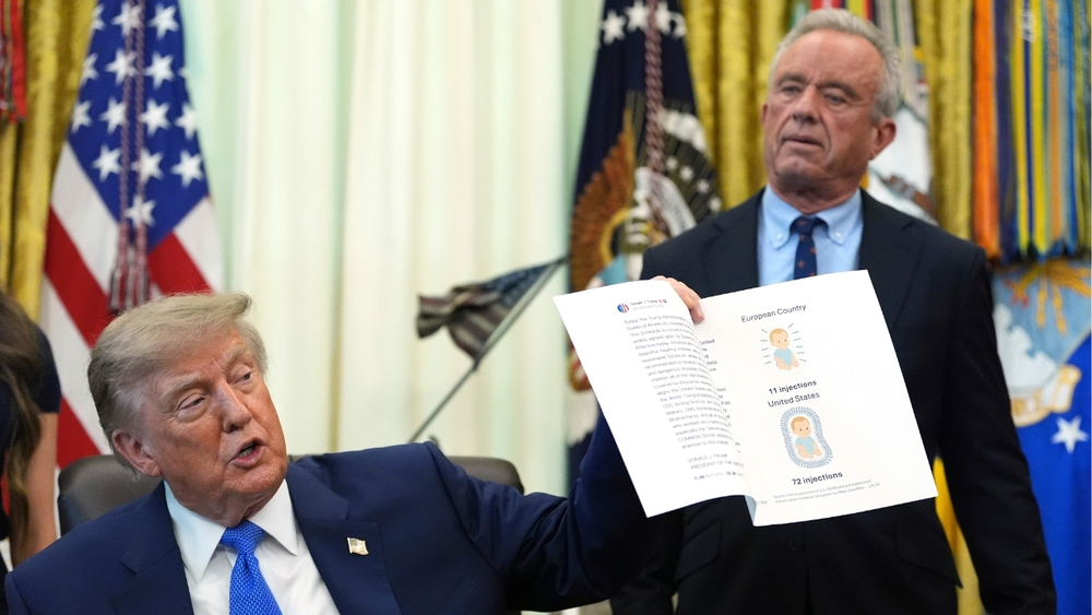 Trump signs executive order to change childhood vaccine schedule