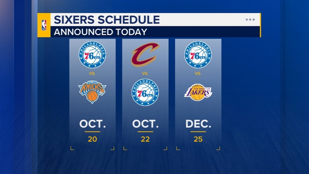 Sixers schedule: LeBron James, 76ers to open season against NBA champion Knicks