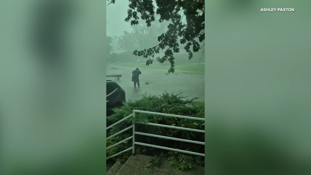Neighbor says debris blocked drainage amid tornado warning in Chicago Heights