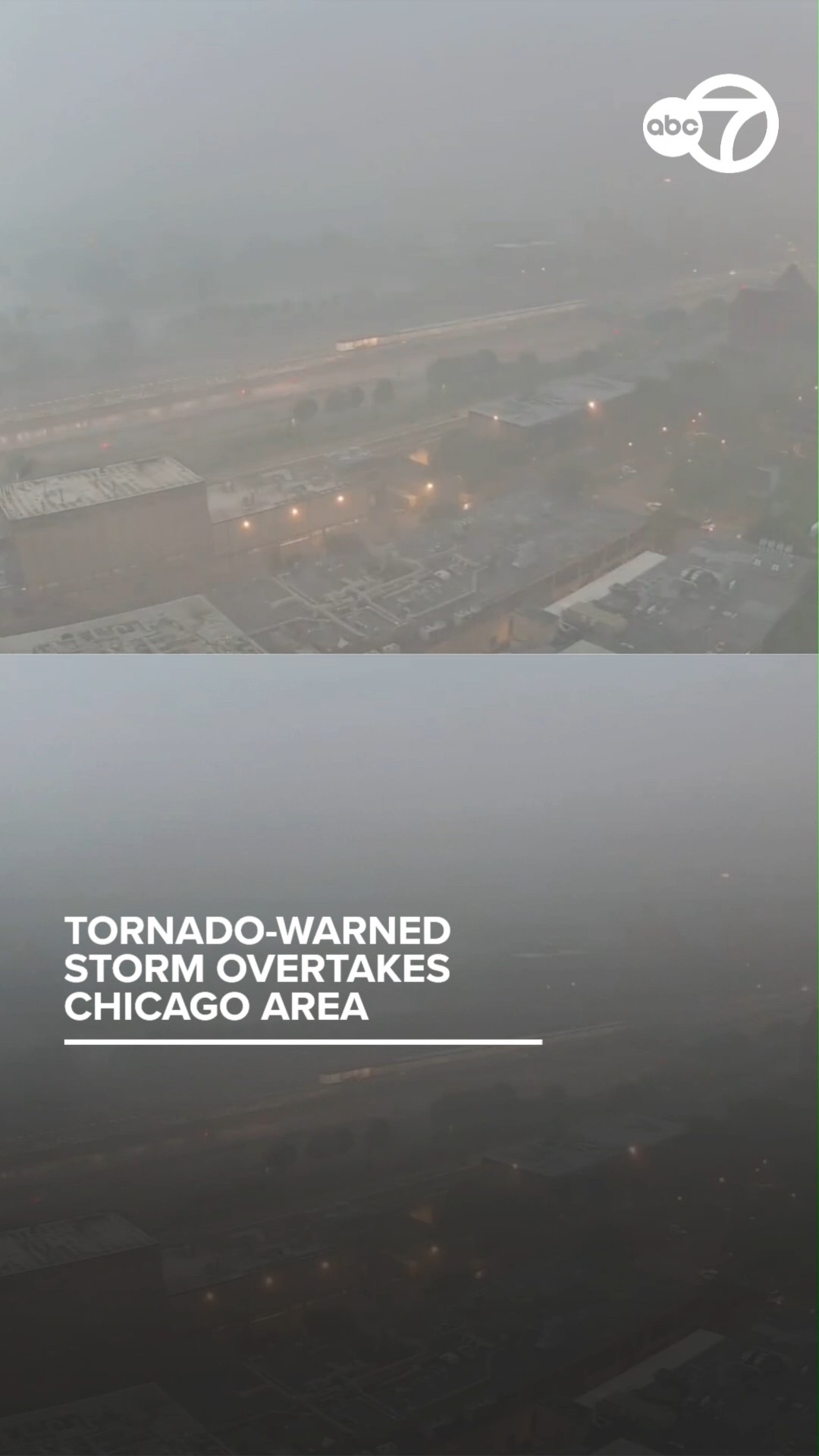Tornado-warned storm overtakes Chicago area