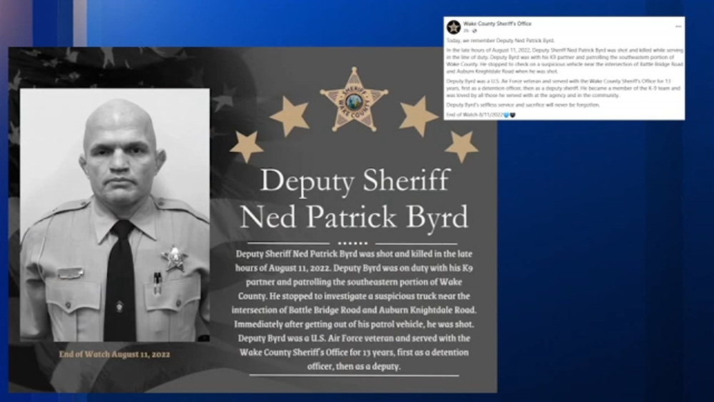 Fallen Wake County deputy Ned Byrd remembered 4 years after death
