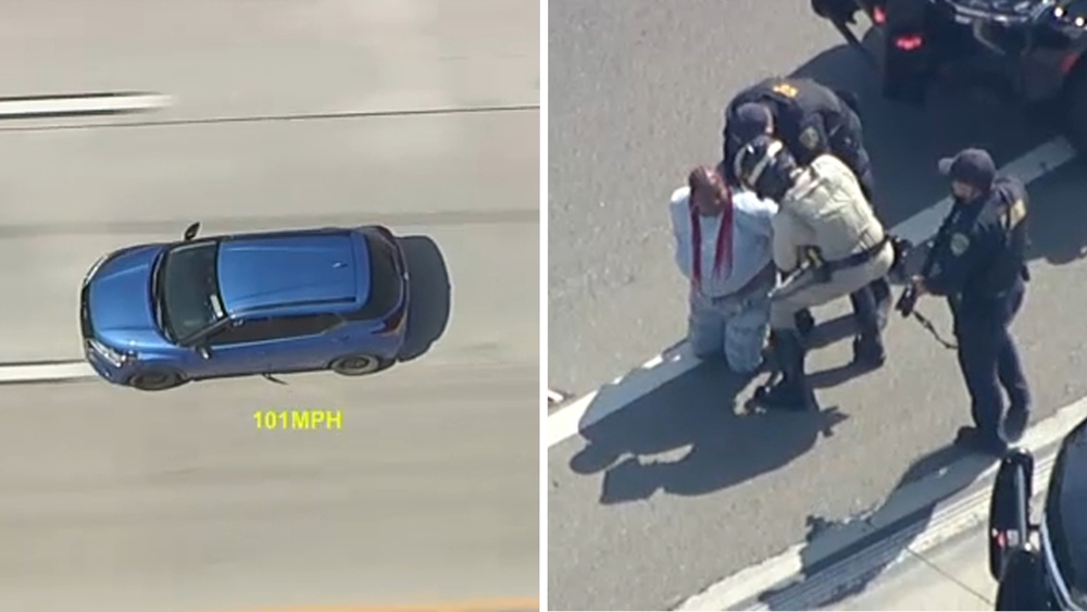 Driver taken into custody after high-speed chase ends in Ontario