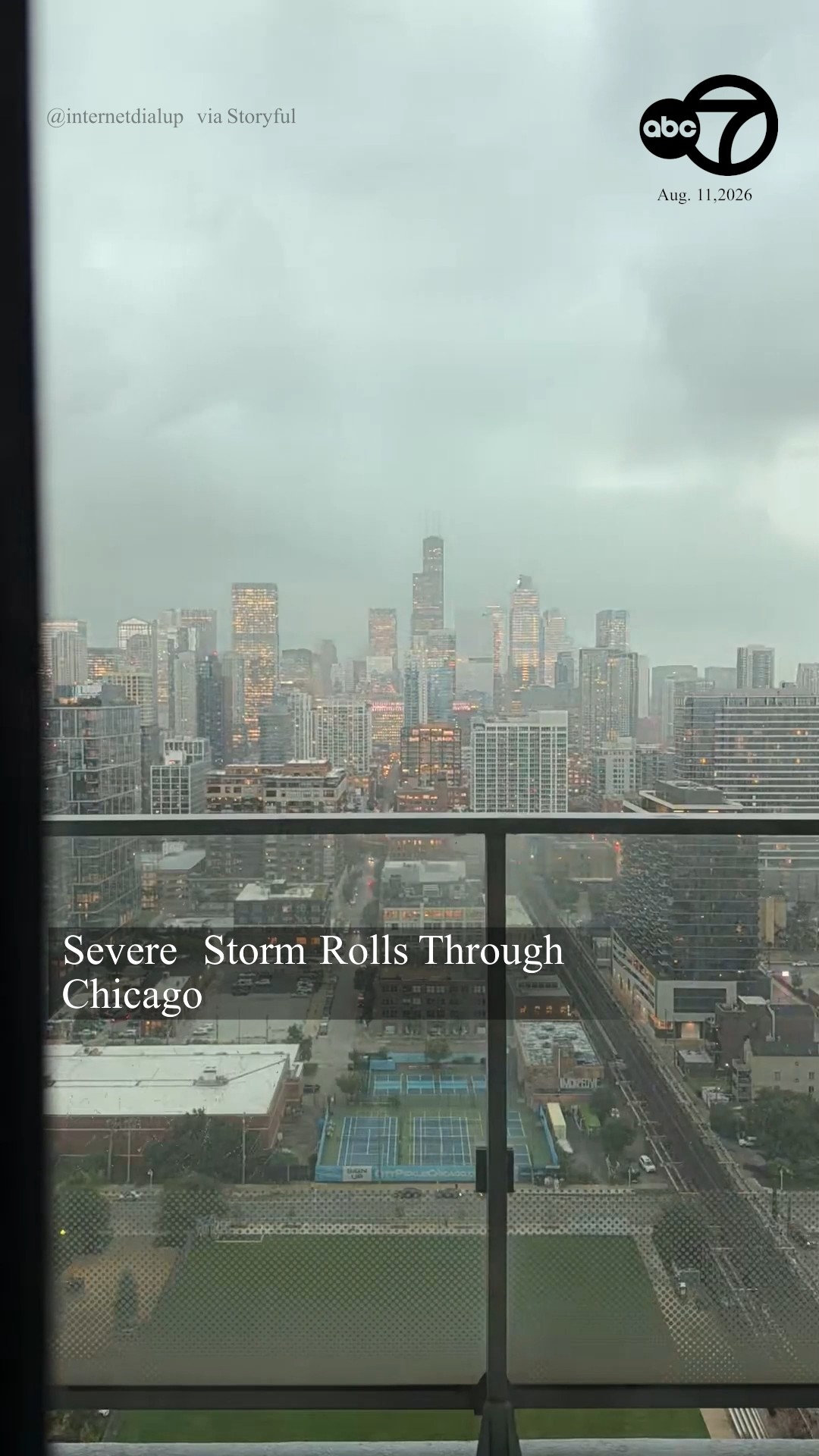 Severe Storm Rolls Through Chicago
