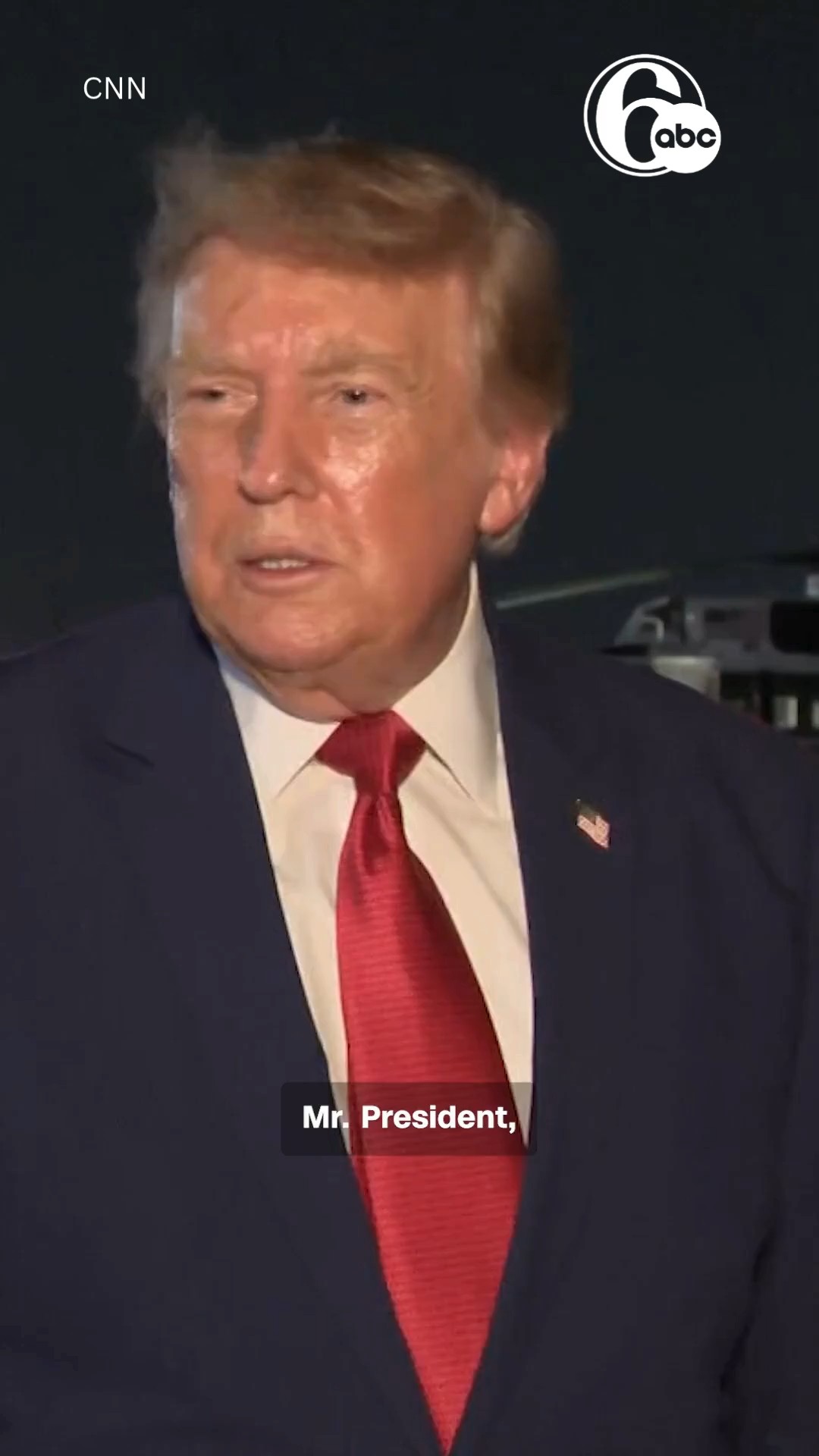 Trump addresses secret plane swap