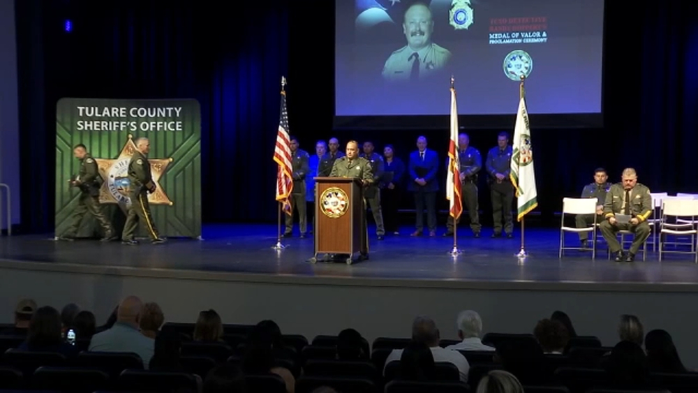 Tulare County detective Randy Hoppert honored with Medal of Valor