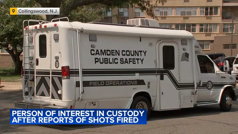 Person of interest in custody after reports of shots fired at apartment complex in Collingswood, NJ