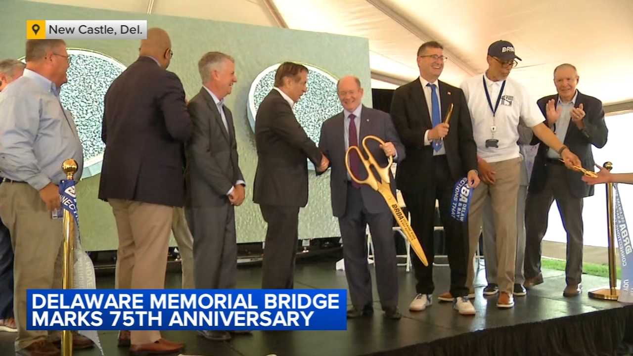 Officials gather to celebrate 75th anniversary of Delaware Memorial Bridge