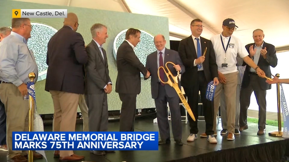 Officials gather to celebrate 75th anniversary of Delaware Memorial Bridge