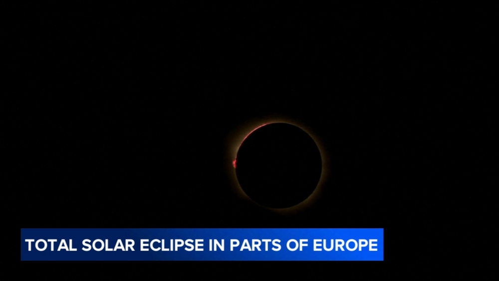 Millions in Spain see nation's 1st total solar eclipse in over century