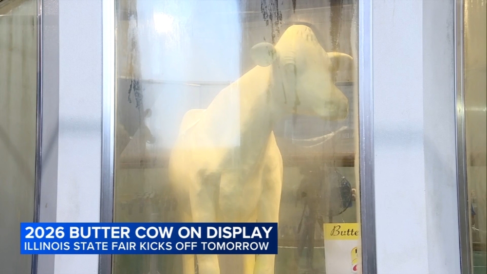 Butter cow unveiled ahead of 2026 Illinois State Fair