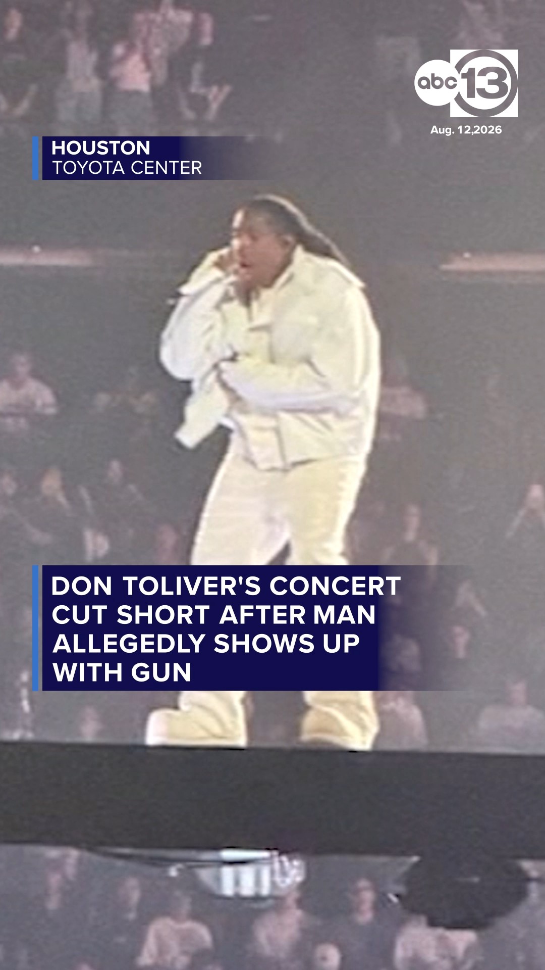 Don Toliver's concert cut short after man allegedly shows up with gun