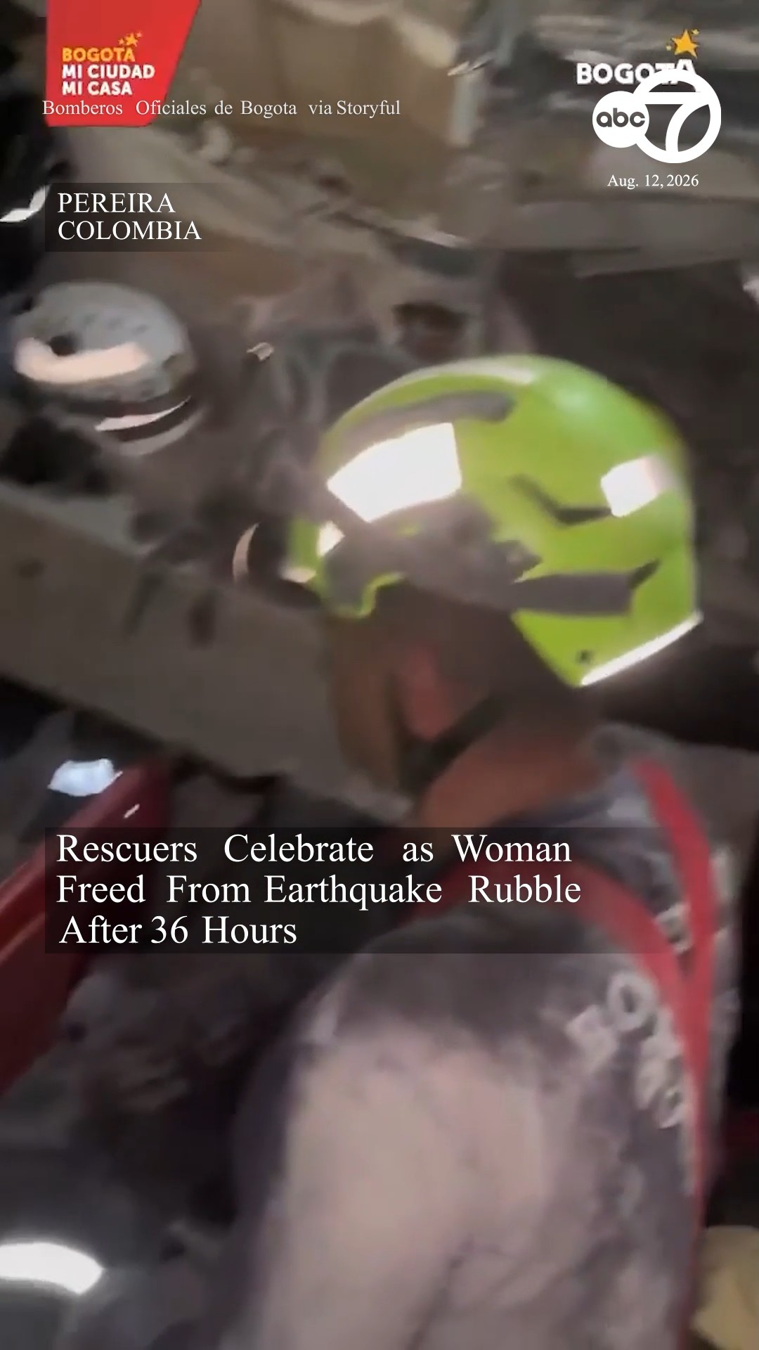 Woman Freed From Earthquake Rubble After 36 Hours
