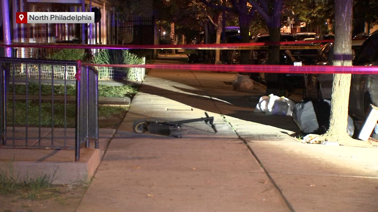 Man shot while riding scooter in North Philadelphia
