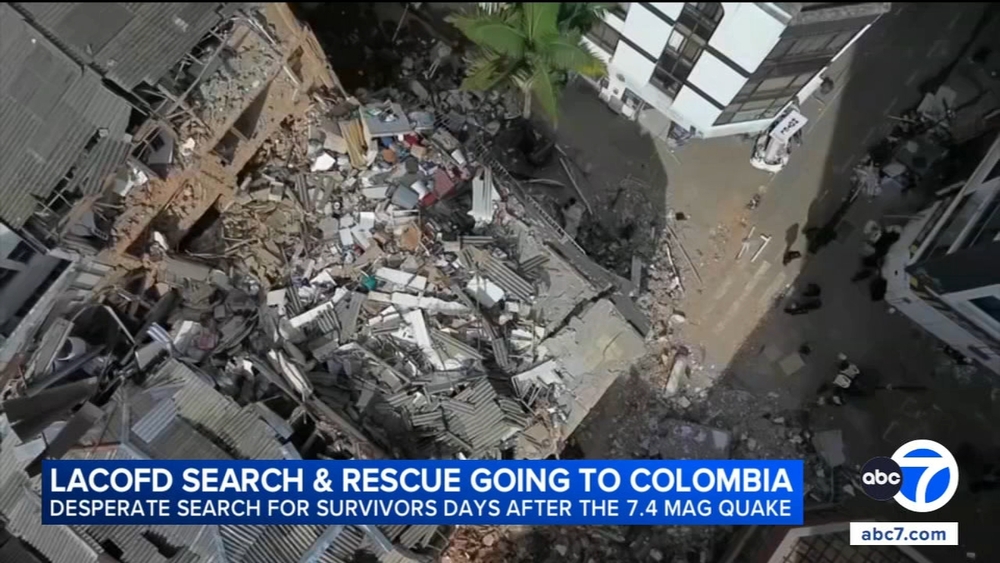 L.A. County search and rescue team deploys to Colombia after quake
