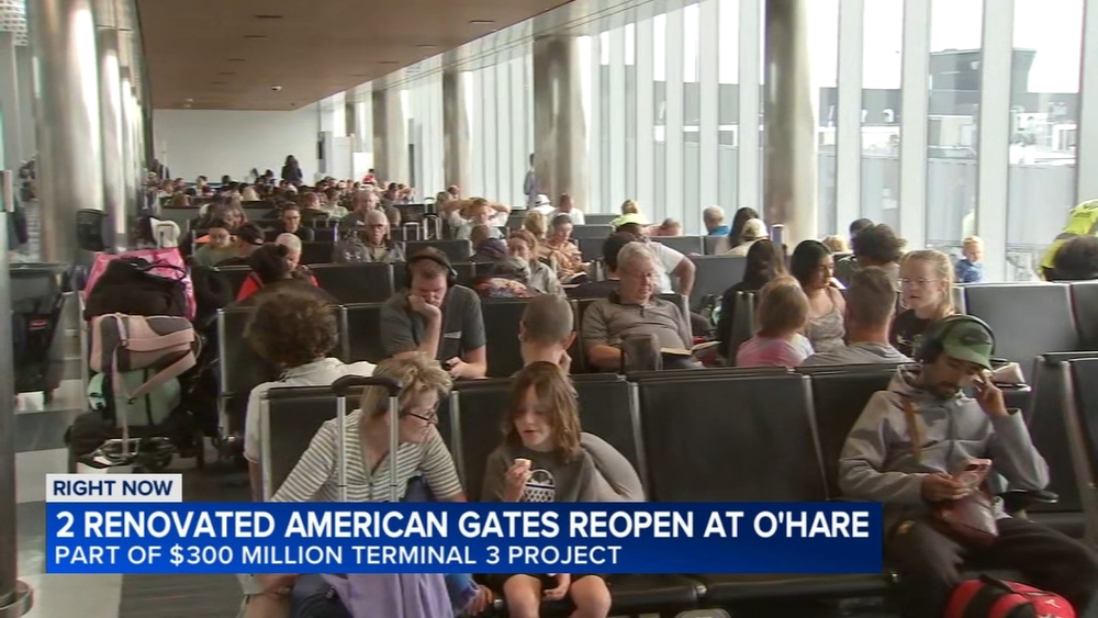 2 renovated American gates reopen at O'Hare