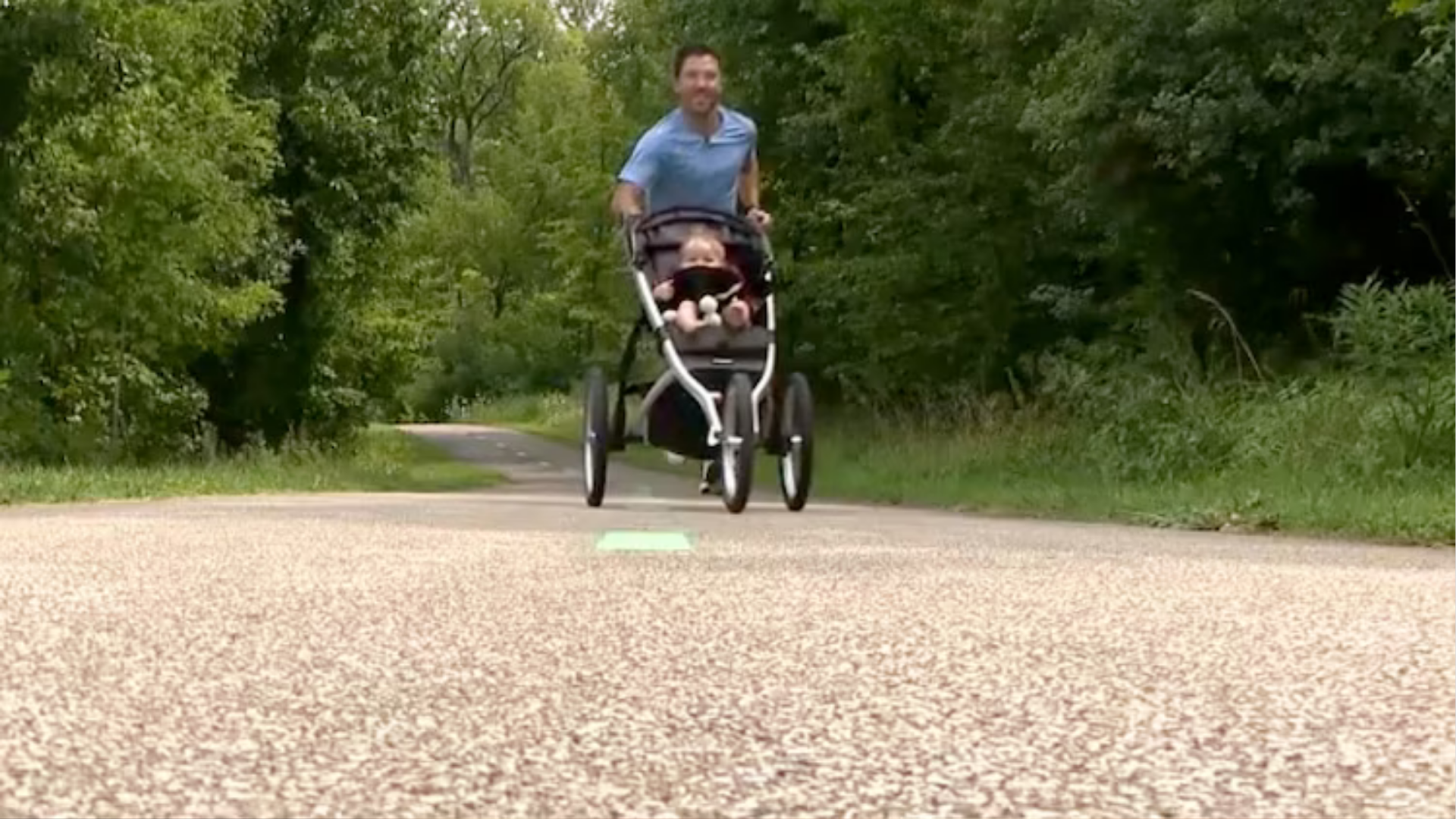 Stephen Biebelhausen and daughter Blake notched a 4:17 mile time.